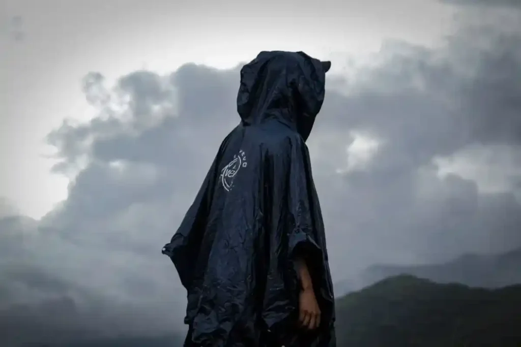 man in raincot
