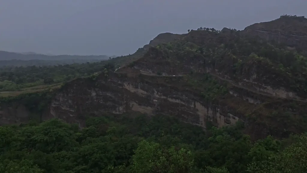view from kangra fort