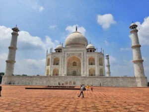 Taj Mahal In Wide View